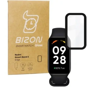 Bizon Glass Watch Edge Hybrid Redmi Smart Band 2 / Xiaomi Mi Band 8 Active black