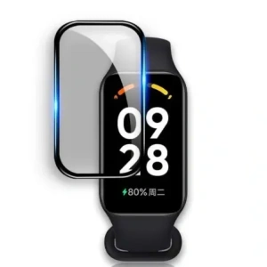 Kup Ceas din sticlă Bizon Edge Hybrid Redmi Smart Band 2 / Xiaomi Mi Band 8 Active negru - BIZ789 - {ean13} - Sklep Home Screen