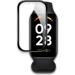 Kup Ceas din sticlă Bizon Edge Hybrid Redmi Smart Band 2 / Xiaomi Mi Band 8 Active negru - BIZ789 - {ean13} - Sklep Home Screen