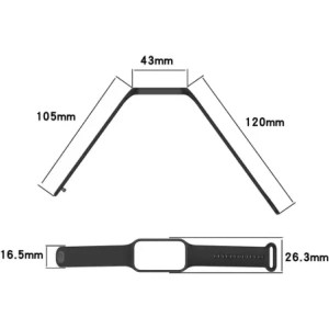 Kup Bizon Strap + Carcasa Ceas Dots Xiaomi Redmi Smart Band 2 / Xiaomi Mi Band 8 Active negru - BIZ791 - {ean13} - Sklep Home Screen