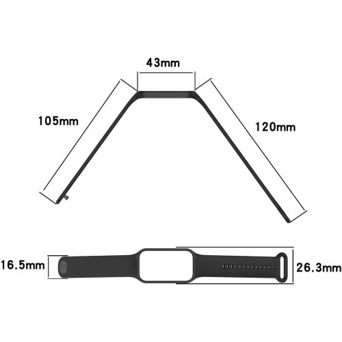 Kup Etui s páskem Bizon Strap + Case Watch Dots pro Xiaomi Redmi Smart Band 2 / Xiaomi Mi Band 8 Active černé - BIZ791 - {ean13} - Sklep Home Screen