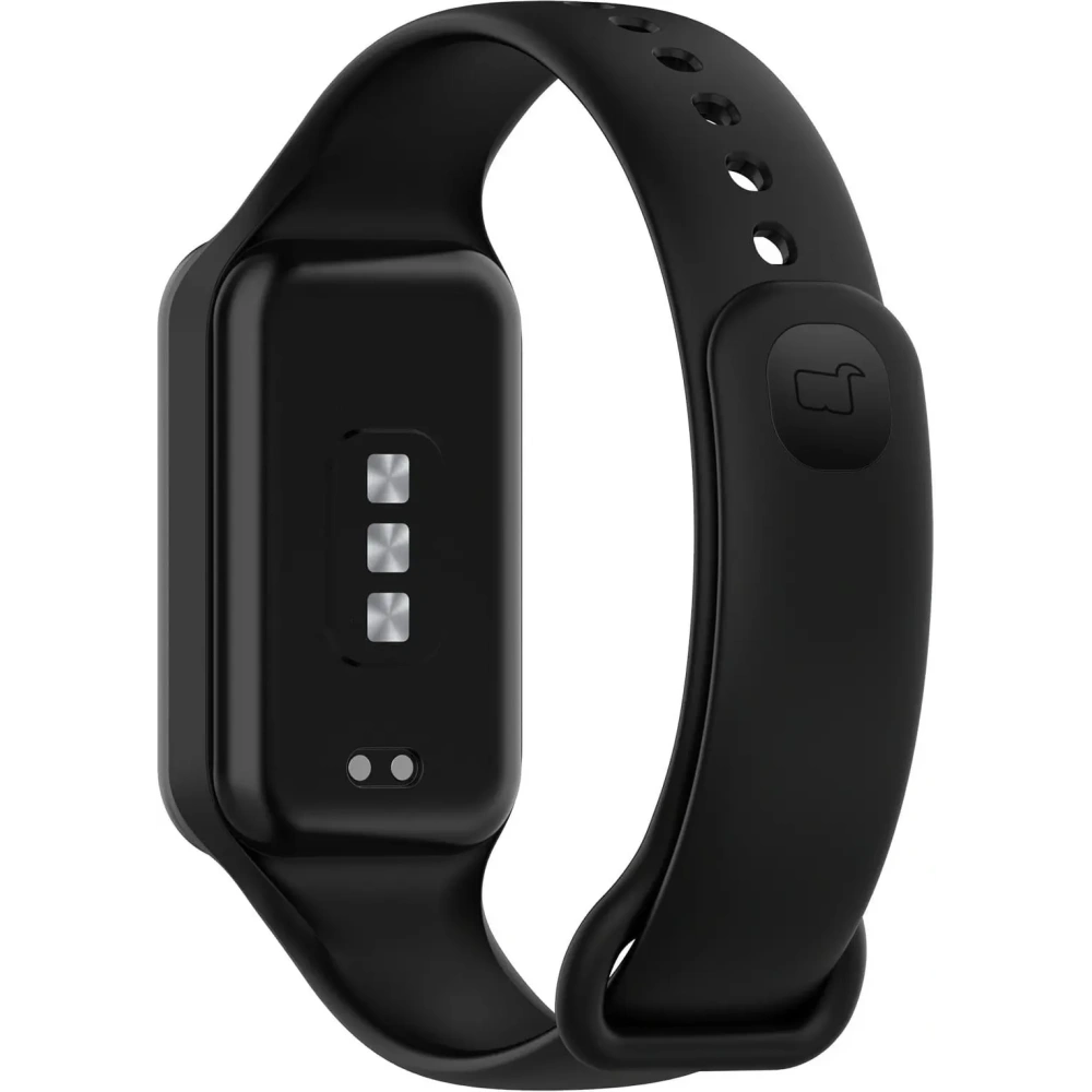 Etui z paskiem Bizon Strap + Case Watch Dots do Xiaomi Redmi Smart Band 2 / Xiaomi Mi Band 8 Active czarne