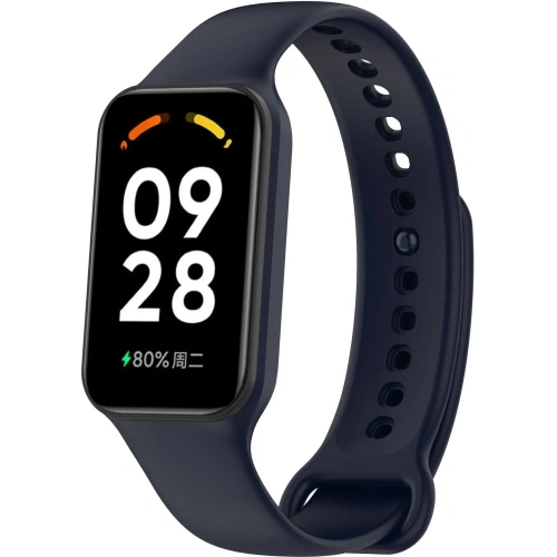 Kup Bizon heveder + tok óra pöttyök Xiaomi Redmi Smart Band 2 / Xiaomi Mi Band 8 Aktív sötétkék - BIZ792 - {ean13} - Sklep Home Screen