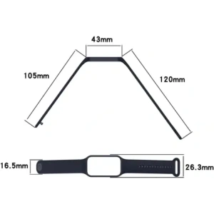 Buy Bizon Strap + Case Watch Dots Xiaomi Redmi Smart Band 2 / Xiaomi Mi Band 8 Active navy blue - BIZ792 - {ean13} - Home Screen Store Europe