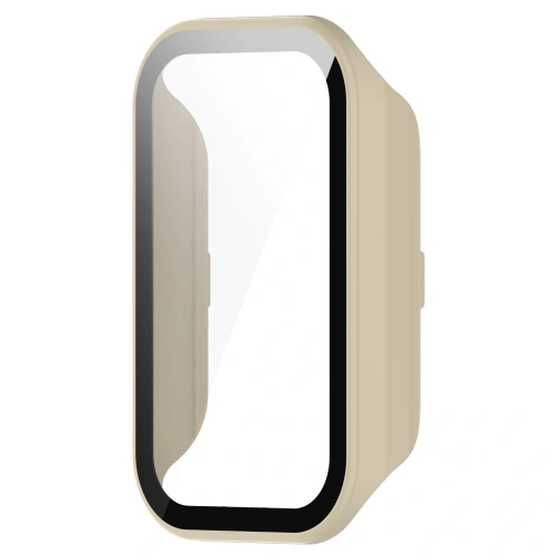 Kup Etui Bizon Case+Glass Set do Xiaomi Redmi Smart Band 2 / Xiaomi Mi Band 8 Active beżowe - BIZ793 - {ean13} - Sklep Home Screen