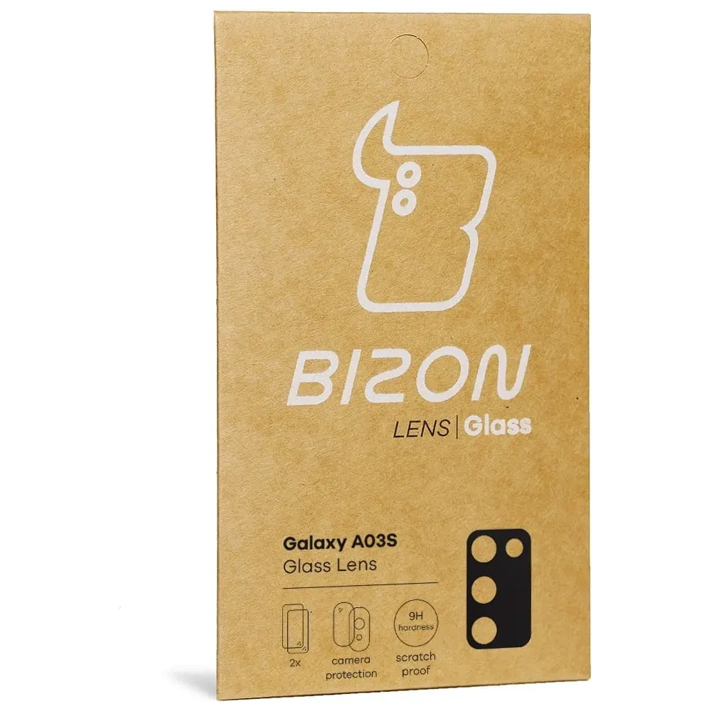 Szkło na aparat Bizon Glass Lens do Samsung Galaxy A03S [2 PACK]