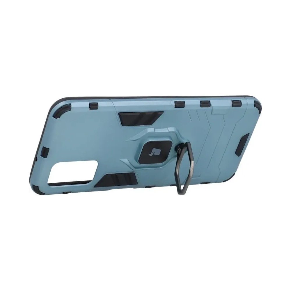 Etui Bizon Case Armor Ring do Samsung Galaxy A03S niebieskie