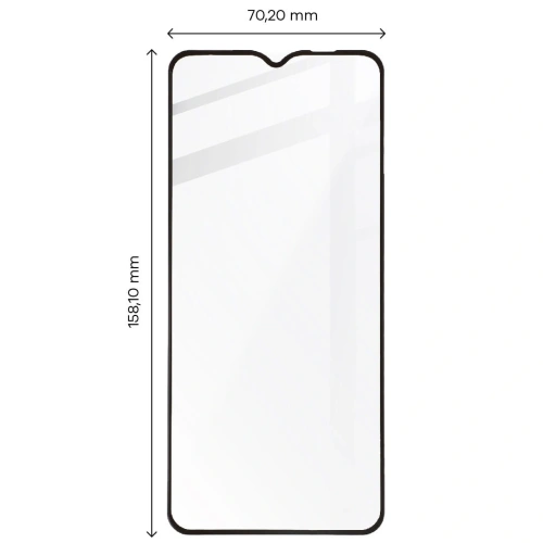 Kup Bizon Glass Edge sticlă temperată - [2 PACK] + protecție lentilă Samsung Galaxy A03s negru - BIZ803 - {ean13} - Sklep Home Screen