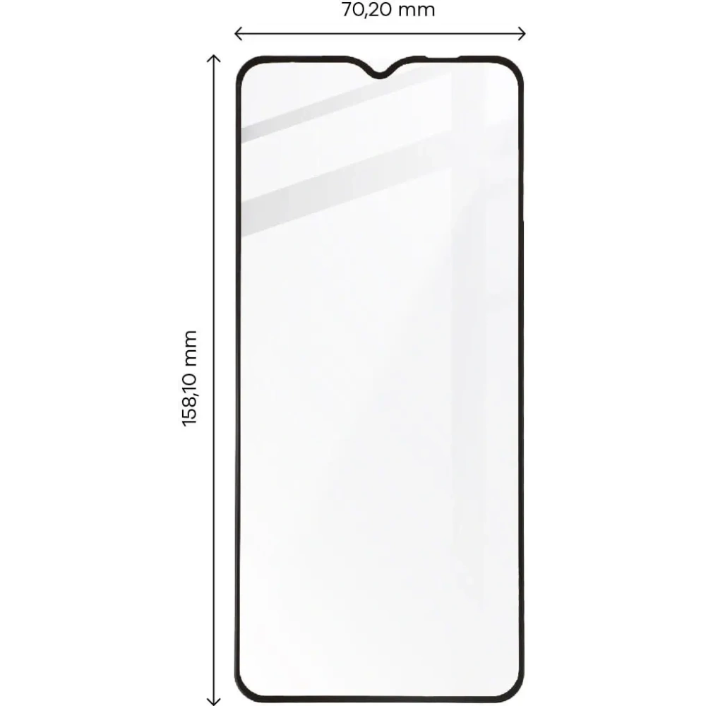 Szkło hartowane Bizon Glass Edge - [2 PACK] + ochrona na obiektyw Samsung Galaxy A03s czarne
