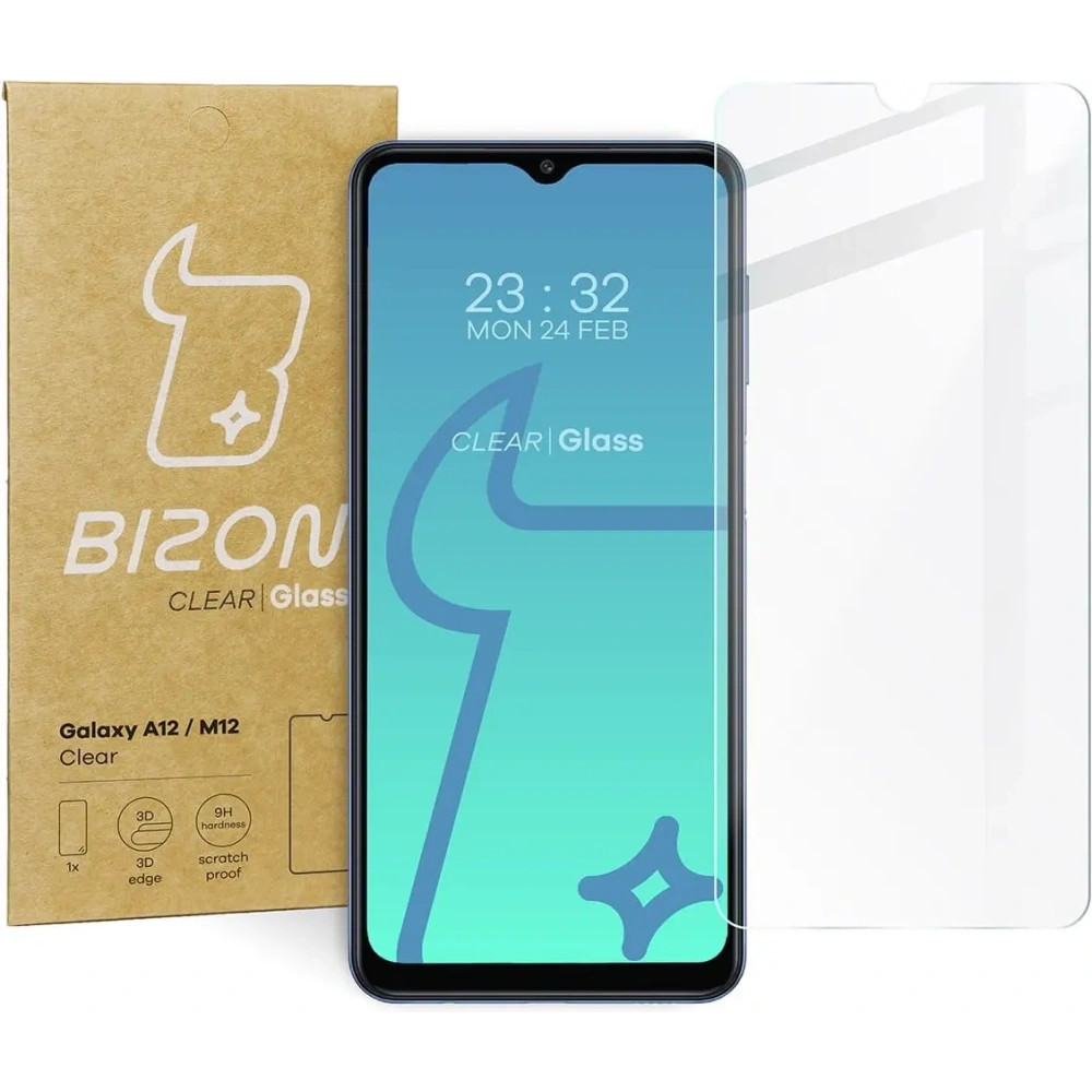 Szkło hartowane Bizon Glass Clear do Samsung Galaxy A12 / M12