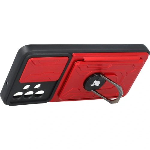 Kup Bizon Case Camshield cu slot pentru card Ring Samsung Galaxy A13 4G roșu - BIZ810 - {ean13} - Sklep Home Screen