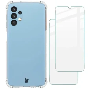 Kup Bizon Case Clear Pack carcasă + 2x sticlă de protecție Samsung Galaxy A13 4G clar - BIZ811 - {ean13} - Sklep Home Screen