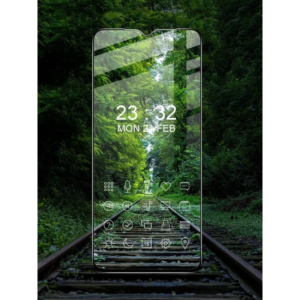 Szkło hartowane Bizon Glass Edge - [2 PACK] + ochrona na obiektyw Samsung Galaxy A13 4G