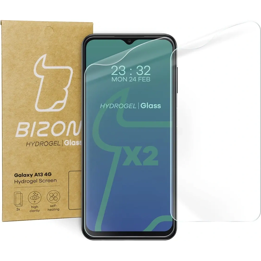 Folia hydrożelowa na ekran Bizon Glass Hydrogel Samsung Galaxy A13 4G [2 PACK]