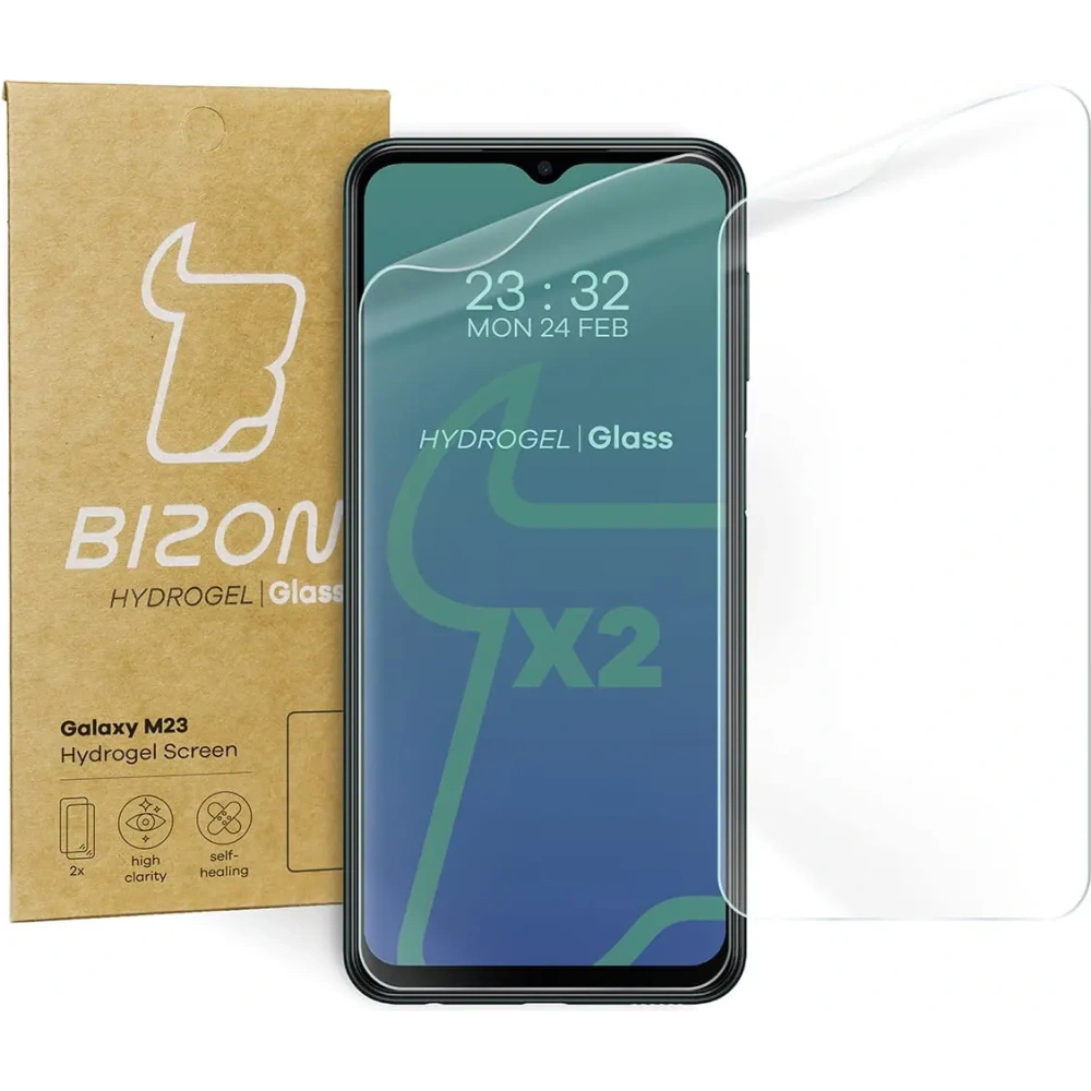 Folia hydrożelowa na ekran Bizon Glass Hydrogel Samsung Galaxy M13 / M23 5G [2 PACK]