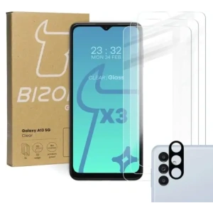 Kup Bizon üveg tiszta edzett üveg - 3 db. + lencse üveg Samsung Galaxy A13 5G - BIZ818 - {ean13} - Sklep Home Screen