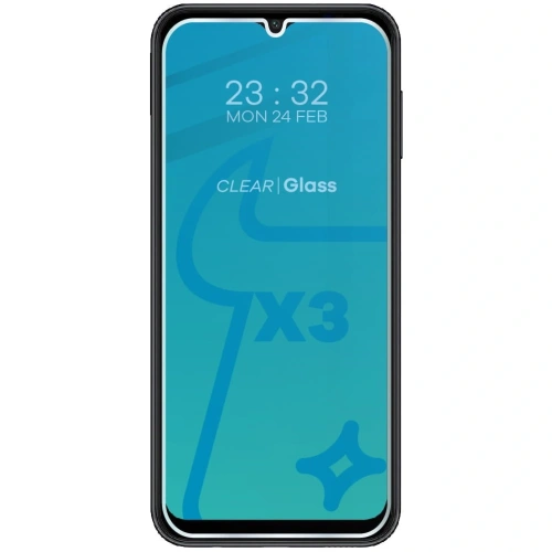 Kup BIZON Clear 2 3x sticlă de ecran + sticlă de cameră Samsung Galaxy A14 4G/5G M14 - BIZ821 - {ean13} - Sklep Home Screen