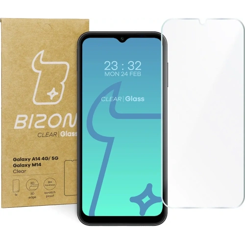 Kup Szkło hartowane Bizon Glass Clear 2 do Samsung Galaxy A14 4G/5G M14 - BIZ822 - {ean13} - Sklep Home Screen