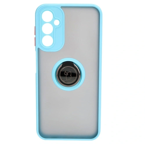 Buy Bizon Case Hybrid Ring Samsung Galaxy A14 4G / 5G smoky with a light blue frame - BIZ823 - {ean13} - Home Screen Store Europe