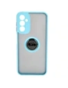 Kup Bizon Case Hybrid Ring Samsung Galaxy A14 4G / 5G fumuriu cu un cadru albastru deschis - BIZ823 - {ean13} - Sklep Home Screen