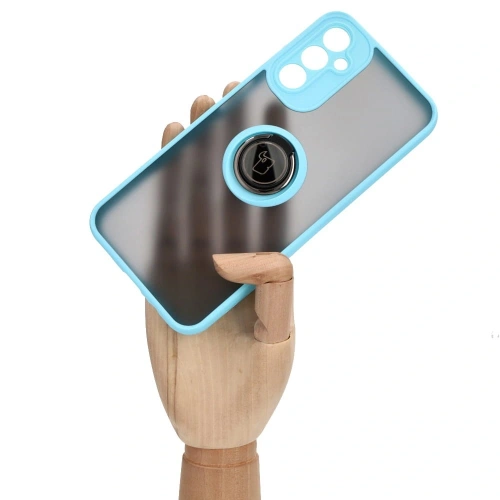 Kup Bizon Case Hybrid Ring Samsung Galaxy A14 4G / 5G füstös, világoskék kerettel - BIZ823 - {ean13} - Sklep Home Screen