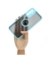 Buy Bizon Case Hybrid Ring Samsung Galaxy A14 4G / 5G smoky with a light blue frame - BIZ823 - {ean13} - Home Screen Store Europe