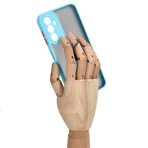 Kup Bizon Case Hybrid Ring Samsung Galaxy A14 4G / 5G füstös, világoskék kerettel - BIZ823 - {ean13} - Sklep Home Screen