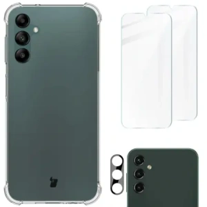 Kup Etui + 2x sklo na displej + objektiv Bizon Case Clear Pack do Samsung Galaxy A14 4G/5G průhledné - BIZ824 - {ean13} - Sklep Home Screen