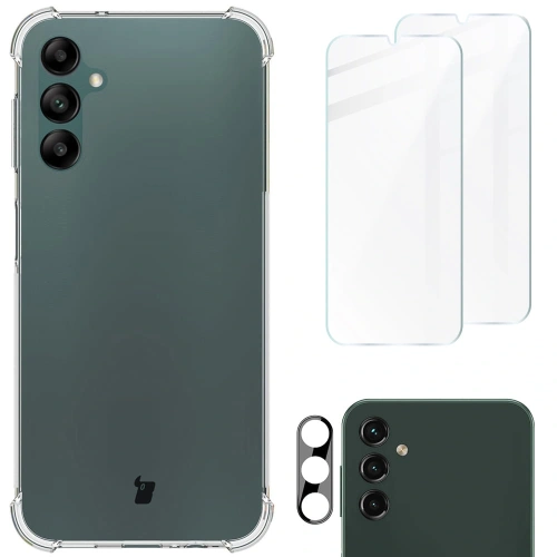 Buy Bizon Case Clear Pack case + 2x screen glass + lens glass Samsung Galaxy A14 4G/5G clear - BIZ824 - {ean13} - Home Screen Store Europe