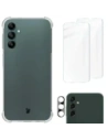 Bizon Case Clear Pack case + 2x screen glass + lens glass Samsung Galaxy A14 4G/5G clear