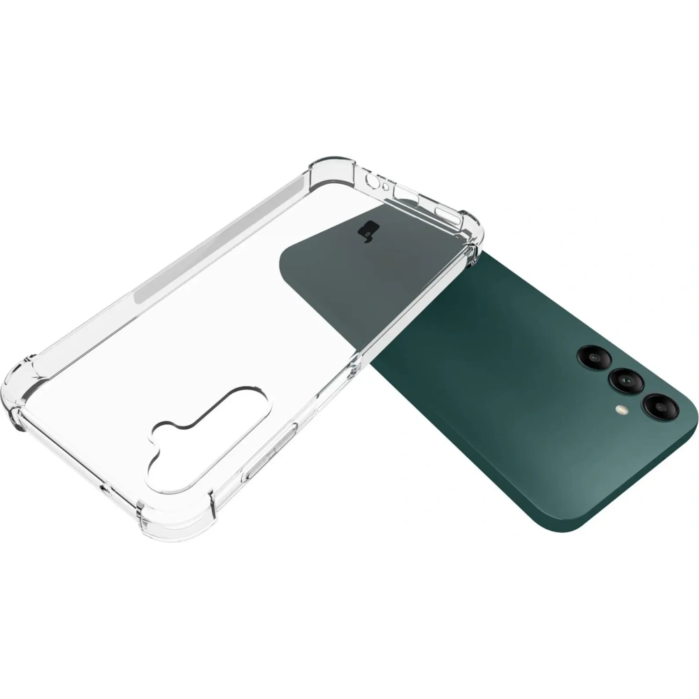 Etui + 2x szkło na ekran + obiektyw Bizon Case Clear Pack do Samsung Galaxy A14 4G/5G przezroczyste