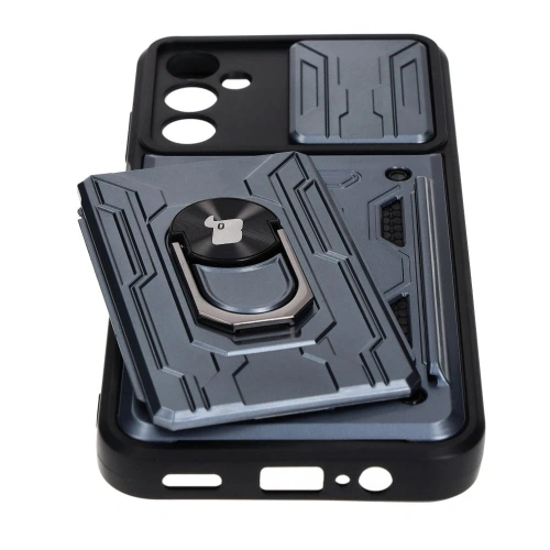 Kup Etui Bizon Case Camshield Card Slot Ring do Samsung Galaxy A14 4G/5G szare - BIZ7295 - {ean13} - Sklep Home Screen