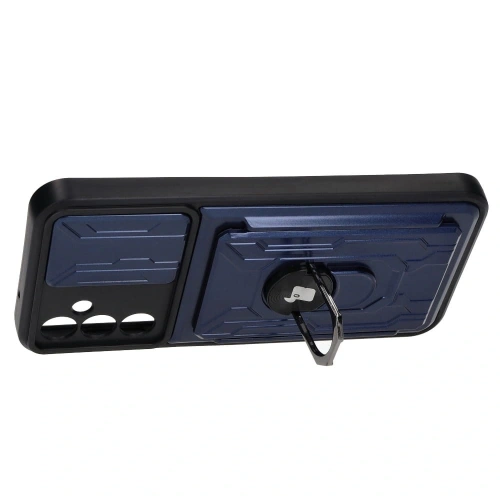 Kup Bizon Case Camshield Card Slot Ring Samsung Galaxy A14 4G/5G marineblau - BIZ7296 - {ean13} - Sklep Home Screen
