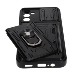 Kup Etui Bizon Case Camshield Card Slot Ring do Samsung Galaxy A14 4G/5G czarne - BIZ7297 - {ean13} - Sklep Home Screen