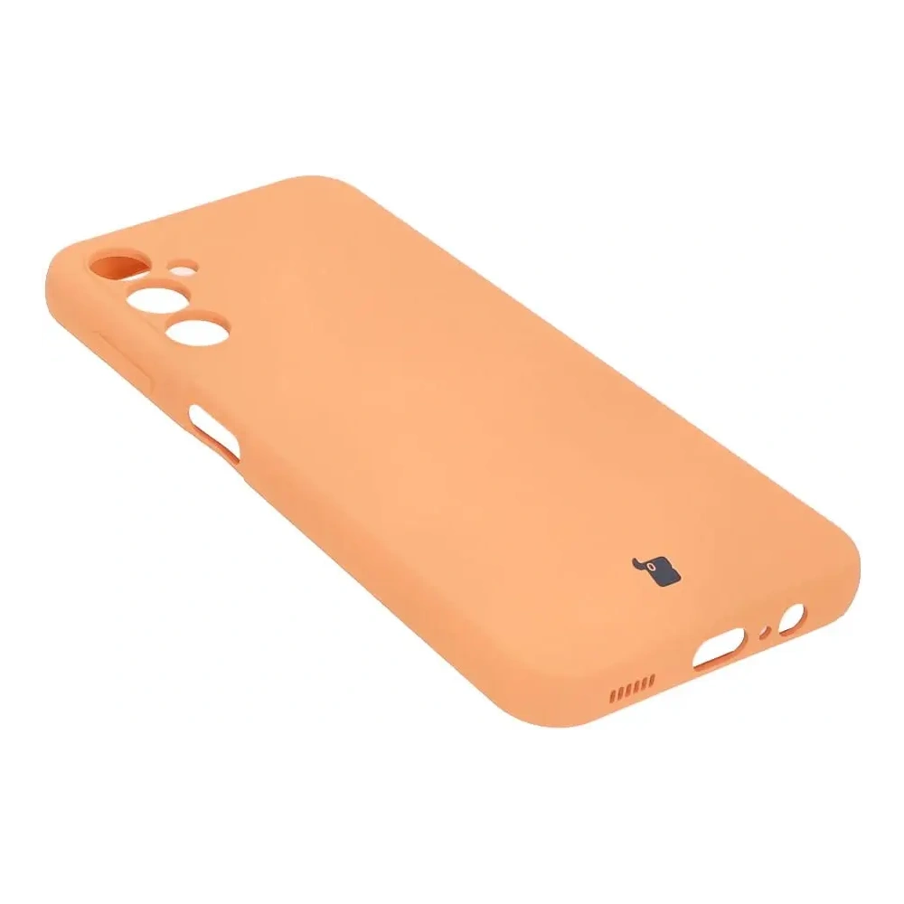 Etui Bizon Case Silicone do Samsung Galaxy A14 4G/5G pomarańczowe