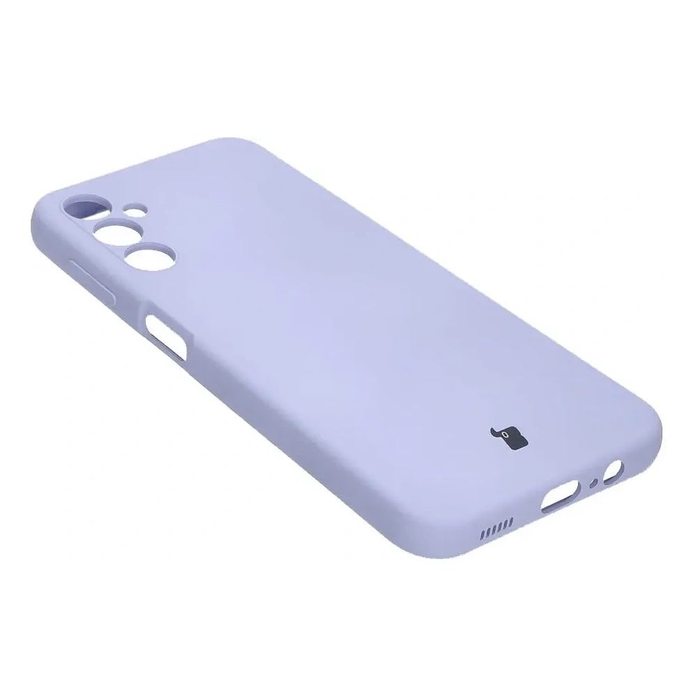Etui Bizon Case Silicone do Samsung Galaxy A14 4G/5G jasnofioletowe