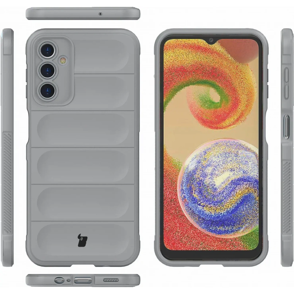 Pancerne etui Bizon Case Tur do Samsung Galaxy A14 4G / 5G jasnoszare