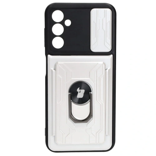 Kup Etui Bizon Case Camshield Card Slot Ring do Samsung Galaxy A14 4G/5G białe - BIZ840 - {ean13} - Sklep Home Screen