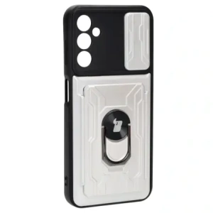 Kup Etui Bizon Case Camshield Card Slot Ring do Samsung Galaxy A14 4G/5G białe - BIZ840 - {ean13} - Sklep Home Screen