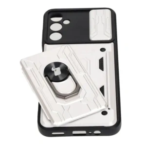 Kup Etui Bizon Case Camshield Card Slot Ring do Samsung Galaxy A14 4G/5G białe - BIZ840 - {ean13} - Sklep Home Screen