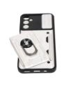 Kup Etui Bizon Case Camshield Card Slot Ring do Samsung Galaxy A14 4G/5G białe - BIZ840 - {ean13} - Sklep Home Screen