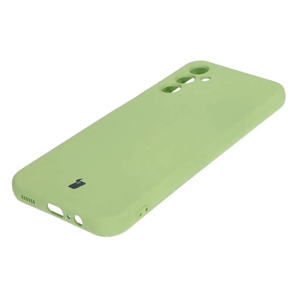 Etui Bizon Case Silicone do Samsung Galaxy A14 4G/5G jasnozielone