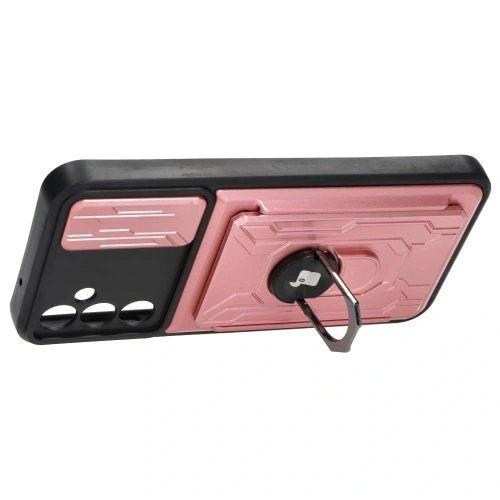 Kup Bizon Case Camshield Kártyafoglalatos Gyűrű Samsung Galaxy A14 4G/5G világos rózsaszín - BIZ7307 - {ean13} - Sklep Home Screen