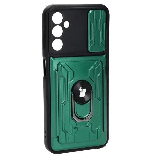 Kup Bizon Case Camshield Kártyatartó Gyűrű Samsung Galaxy A14 4G/5G zöld - BIZ7308 - {ean13} - Sklep Home Screen