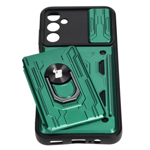 Kup Bizon Case Camshield Kártyatartó Gyűrű Samsung Galaxy A14 4G/5G zöld - BIZ7308 - {ean13} - Sklep Home Screen