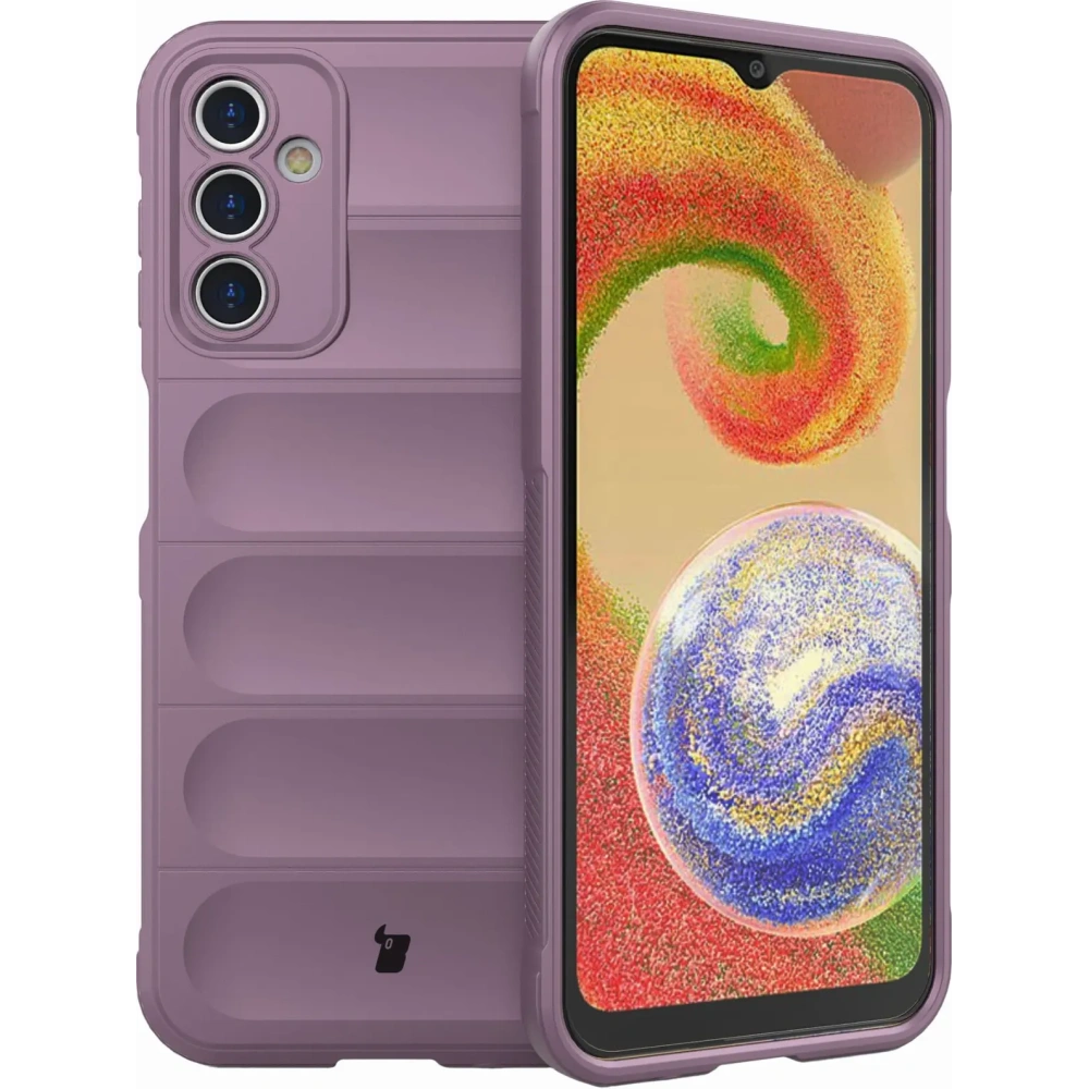 Pancerne etui Bizon Case Tur do Samsung Galaxy A14 4G / 5G jasnofioletowe