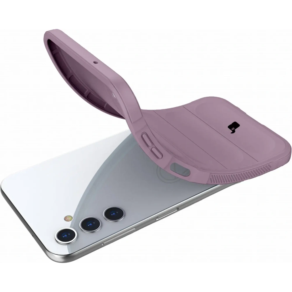 Pancerne etui Bizon Case Tur do Samsung Galaxy A14 4G / 5G jasnofioletowe