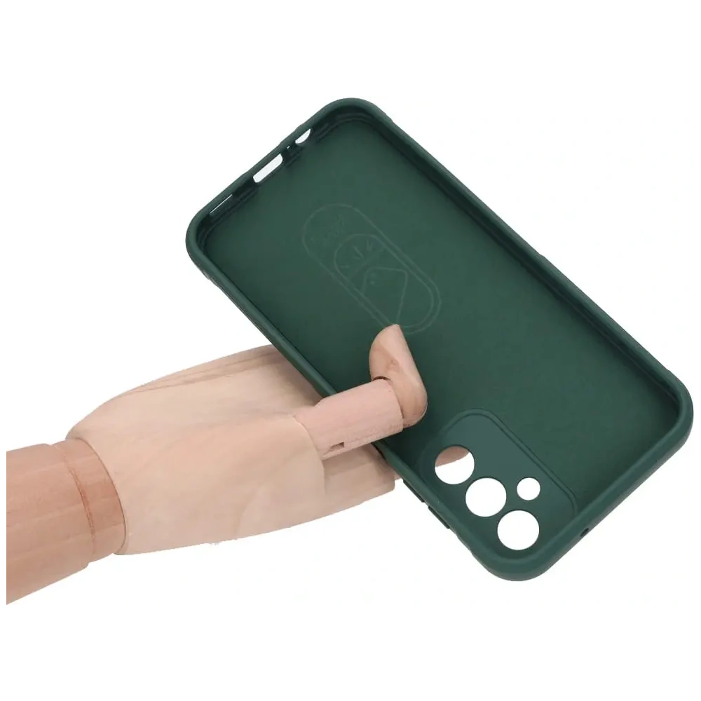 Pancerne etui Bizon Case Tur do Samsung Galaxy A14 4G / 5G ciemnozielone