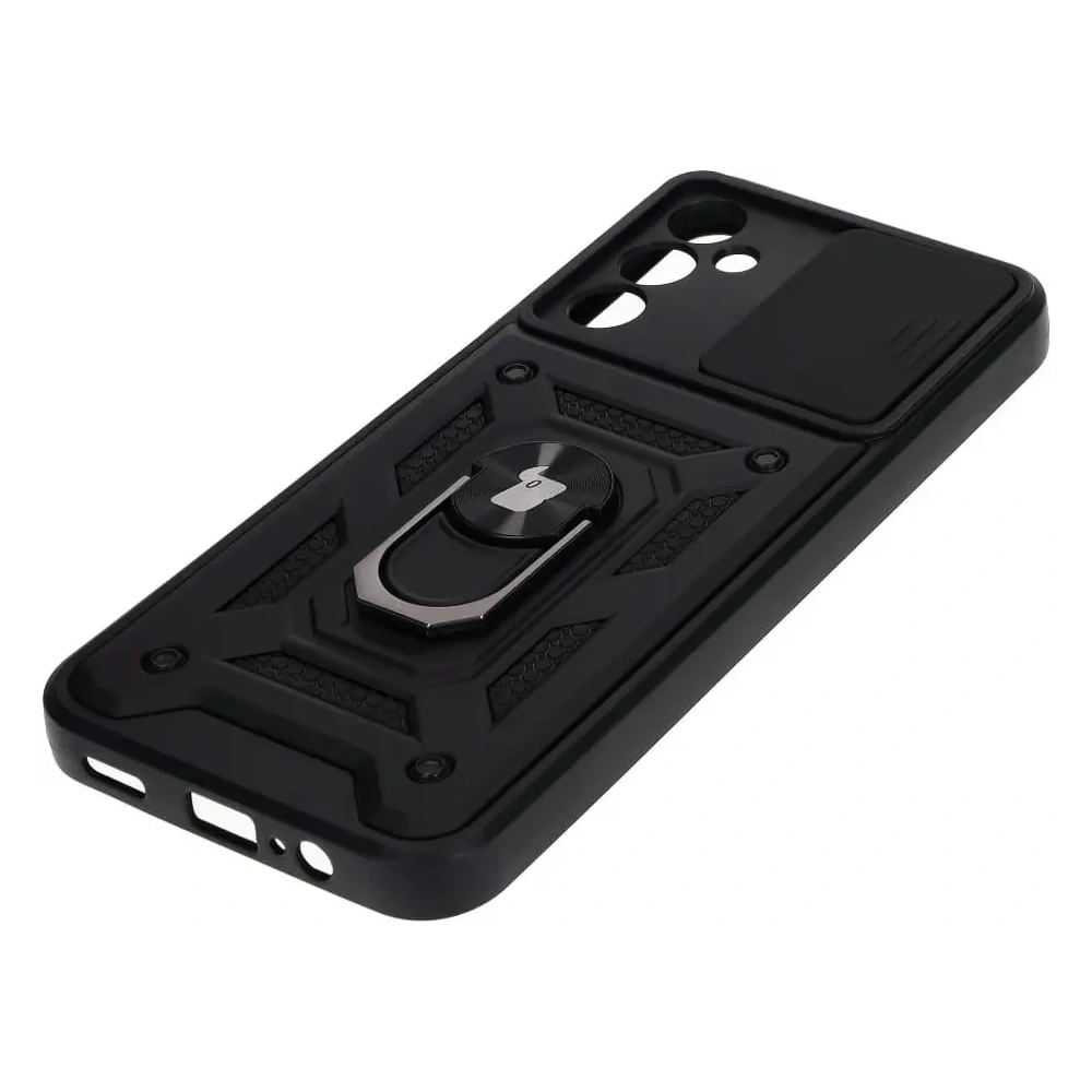 Etui Bizon Case CamShield Ring do Samsung Galaxy A14 4G/5G czarne