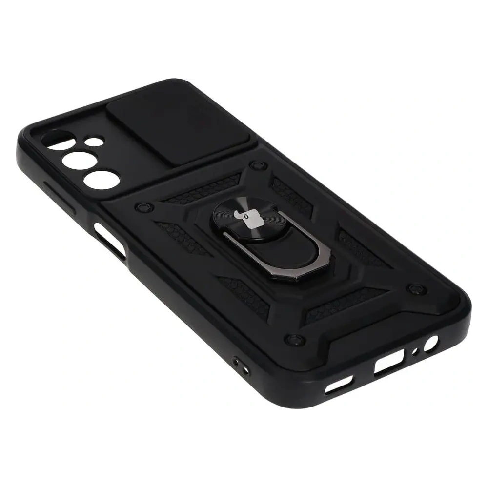 Etui Bizon Case CamShield Ring do Samsung Galaxy A14 4G/5G czarne